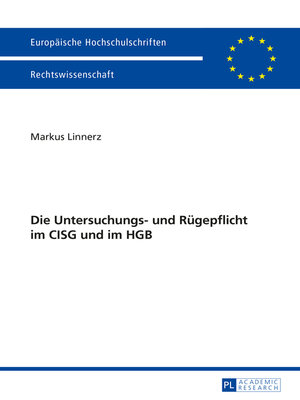 cover image of Die Untersuchungs- und Ruegepflicht im CISG und im HGB